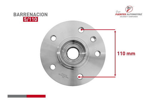 Maza Muñon Rueda Tmk Tm2h0407615b Delant Izq O Der Sin Abs