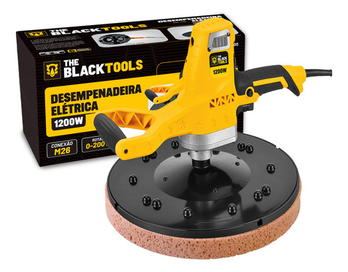 The Black Tools BDD1200 220v Desempenadeira Elétrica Para Reboco e Parede 1200w