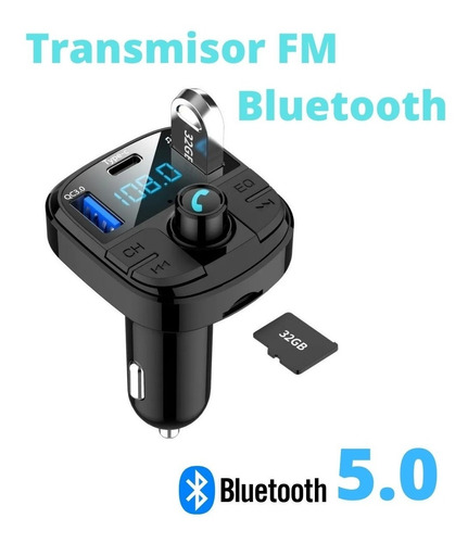 Receptor Bluetooth Transmisor Fm Handsfree Carga Rapida