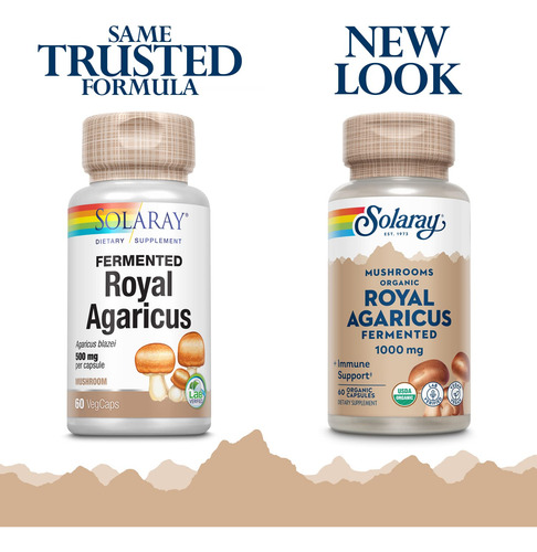 Suplemento Solaray Fermentado Royal Agaricus 500mg 6