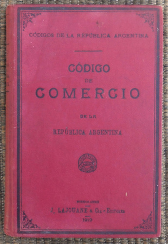 Código De Comercio 1919 Lajouane