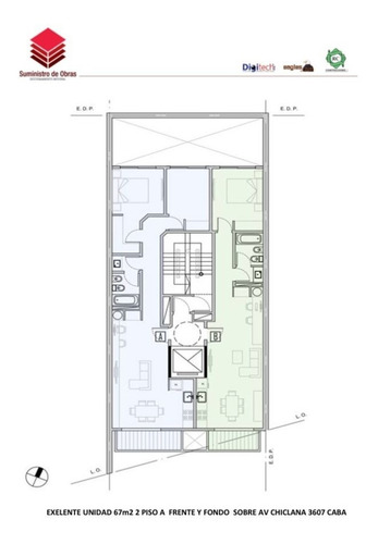 Imagen 4 de 6 de Departamento A Estrenar Av Chiclana 3607 Caba 3 Ambientes