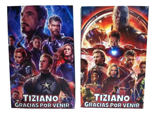 Avengers 20 Bolsitas 20 Libritos Y Colores