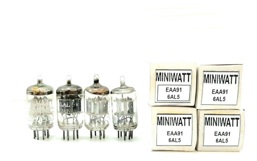 04 Valvulas Miniwatt Radio Valvulado Eaa91 6al5 Eb91 (Usado)