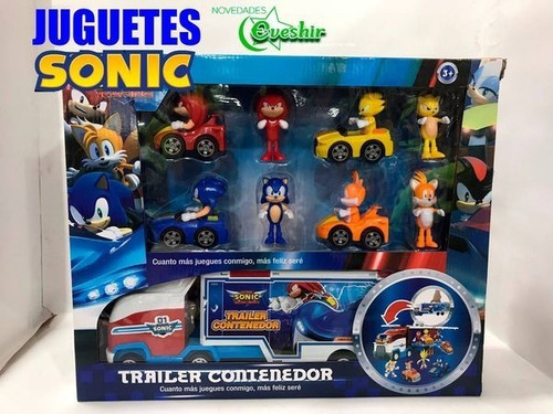 Team Sonic Racing-carro Traíler/contenedor Rampa/plataforma.