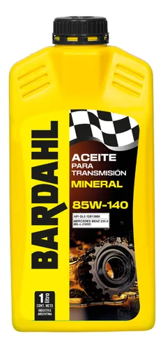 Aceite De Trasmisión Gl5 85w140 Bardahl 1lt