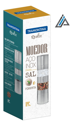 Moedor De Sal E Pimenta Aço Inox E Acrílico Tramontina