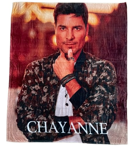 Frazada Chayanne Cantante Tela Polar Cobija Suave 210x180cm