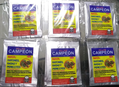 Veneno Ratas Campeon Ddskiller Po - Unidad a $2375