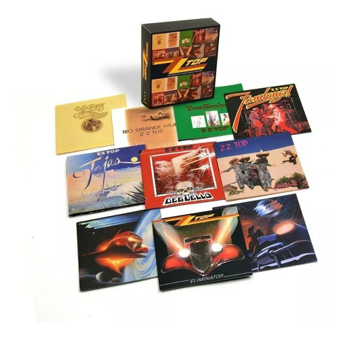 Box Cd Zz Top Complete Studio Albums Tres Hombres ( 10 Cds