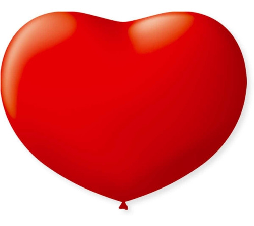 50 Balão Bexiga Coração Vermelho Decoração Nº11 São Roque