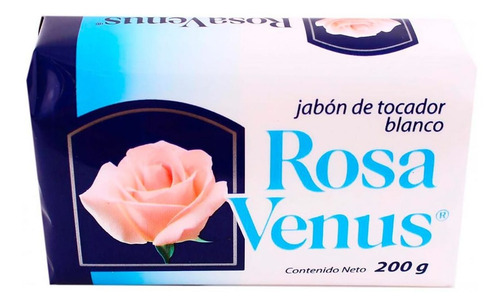 Jabón En Barra Rosa Venus Blanco 200g