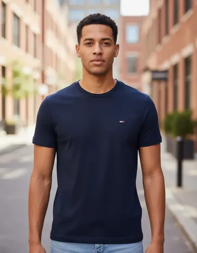 Camiseta Tommy Hilfiger Essential Cotton Cor Marinho