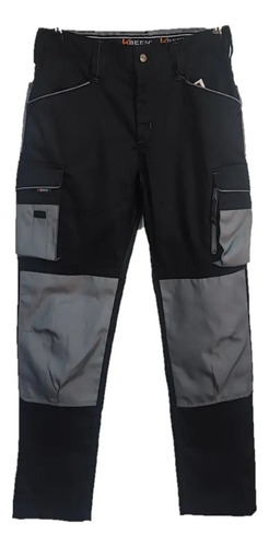 Pantalon Cargo Bicolor Con Rodillas Reforzadas