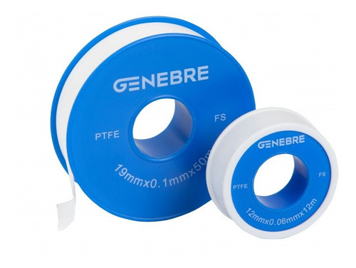 Cinta Teflon Ptfe Alta Densidad 3/4 X 20m 100 Micron Genebre