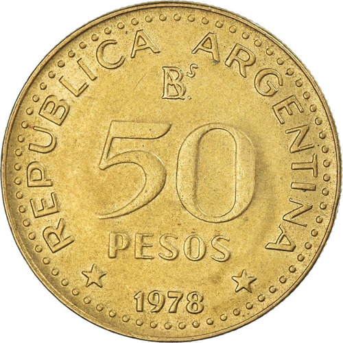 Argentina Monedas 50 Pesos 1978 1979 1980
