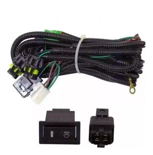 Kit Cables Intalacion Neblinero Universal Con Switch
