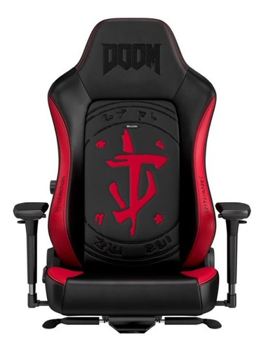 Sila Gamer Noblechairs Nbl-hro-pu-de Hero Doom Edition /v Color Negro/Rojo Material del tapizado Cuero