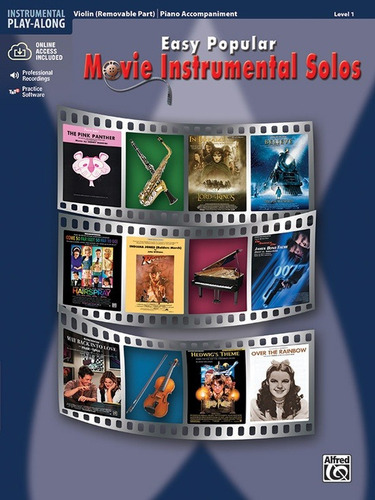 Easy Popular Movie Instrumental Solos For Violín & Piano Acc