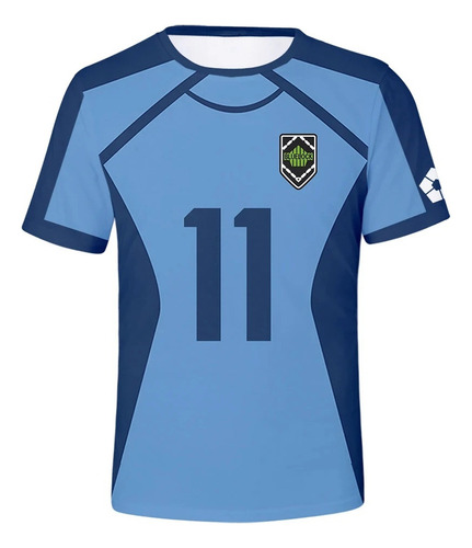 Wf Camiseta Casual Hombre Con Estampado 3d Blue Lock