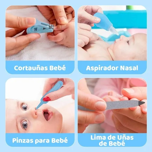 Juego De 20 Termómetros Para El Cuidado De Las Uñas Baby Car Color Azul