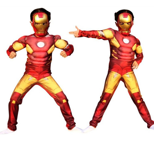 Disfraz Avenger Iron Man Con Musculos / Envio Gratis