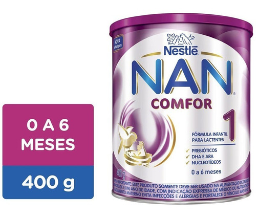 Nan Comfor 1 Fórmula Infantil Nestlé Lata 400g