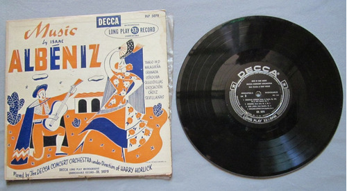 Antiguo Disco Vinilo Musica Española Isaac Albeniz