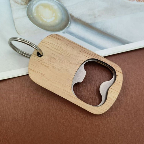 B Abridor De Botellas De Madera, Llavero De Madera,