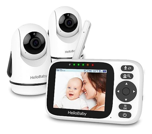 Hellobaby Baby Monitor Para Bebés Con 2 Cámaras - Monitor De