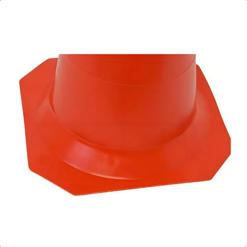 Cone De Segurança 50cm Laranja E Branco Flexível - Plastcor