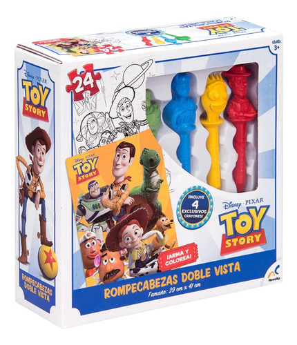 Rompecabeza Doble Vista+crayones Toy Story Jca-3089 Novelty®