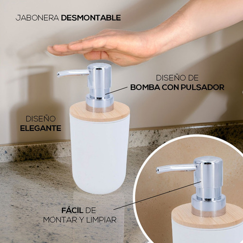 Juego De Accesorios De Baño Kit 4pz Dispensadores Vasos