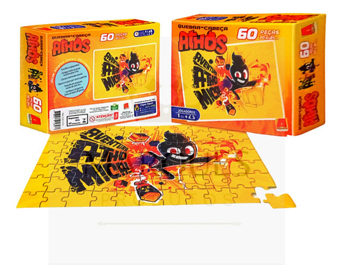 Quebra-cabeça Turma Do Athos 60 Peças - Algazarra