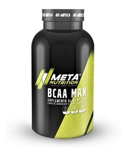 Aminoacidos Meta Nutrition Bcaa Max 30 Servicio 180 Tabletas