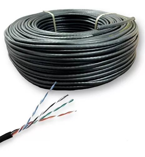 Cable UTP Cat 5e Exterior cobre Puro Bobina 20 Metros - Productos Integra  SRL