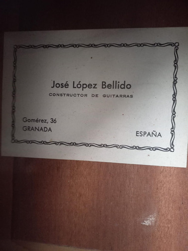 Guitarra Flamenca Jose Lopez Bellido 1986 Muy Buen Estado