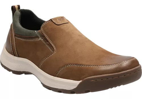 HUSH PUPPIES Zapato Casual Hombre Cuero Café Hush Puppies