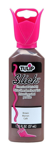 Tulip Dimensional Fabric Paint 65037 Dfpt 1.25oz Slick Brown