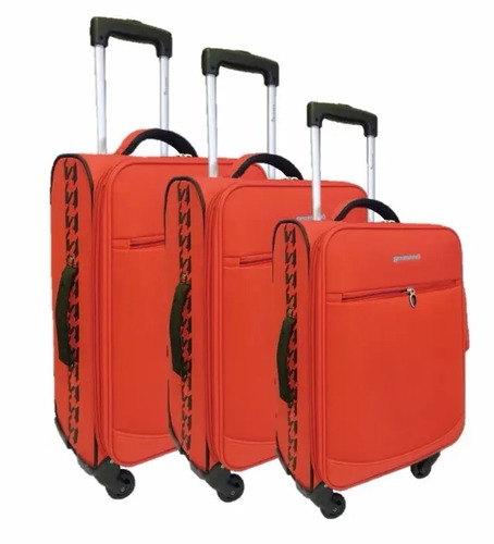 Set 3 Valijas Gremond -ultralivianas- 4 Ruedas- Roja | Cuotas sin interés