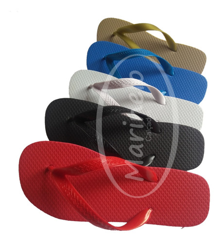 Chinelos Tipo Havaianas - 5 Pares + Brinde Cabides