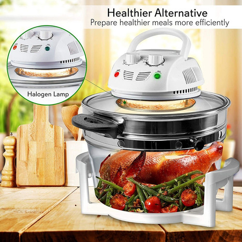 Horno Halógeno, Freidora, Acero Inoxidable, 13 Qt Nutrichef