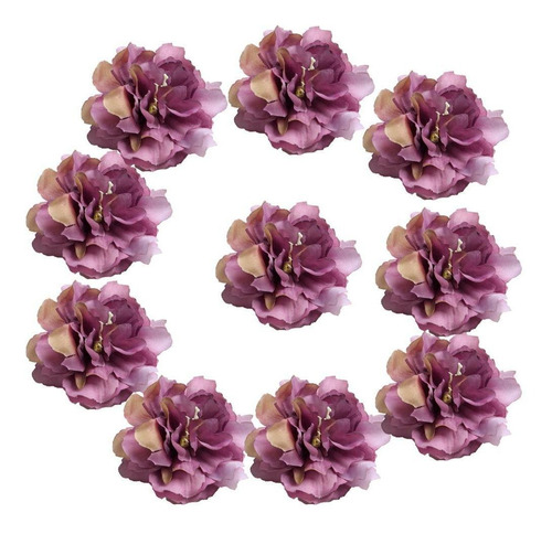 10 Pcs De Flor Artificial De Seda Para Decoracion De Boda