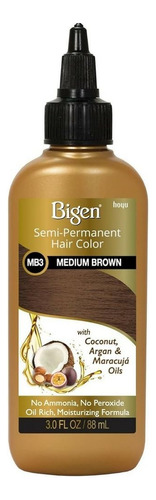 Bigen Tinte Semipermanente, #mb3 Castaño Medio, 3 Oz