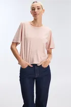 Comprar Remera Manga Corta Regular Desgastada Mujer Portsaid