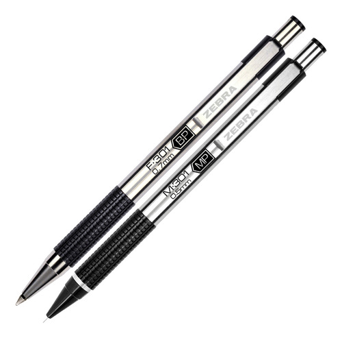 Zebra Juego Bolígrafo Y Portaminas Mf-301 Caja 6 Piezas Negro Negro