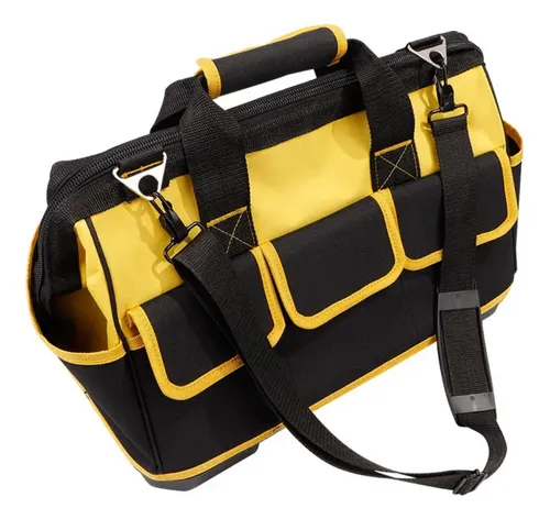Bolsa Ferramentas Grande Reforçada Eletricista Mala Bolsos Cor Am...