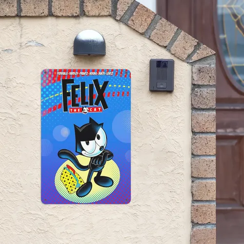 1 Peça De Pintura Vintage Em Lata De Felix The Cat - Históri