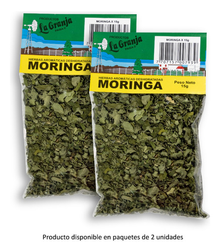 Moringa 30g (2 Und X 15g C/u) - g a $110