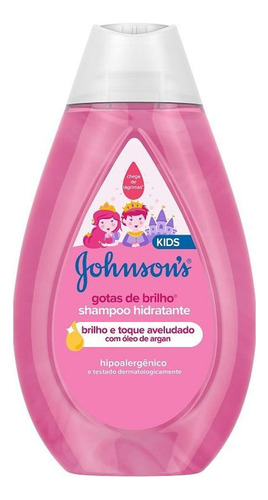 Shampoo Hidratante Gotas Brilho Óleo Argan Baby
